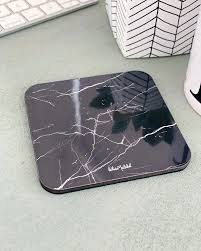 Mermer Altlık — Siyah Mat